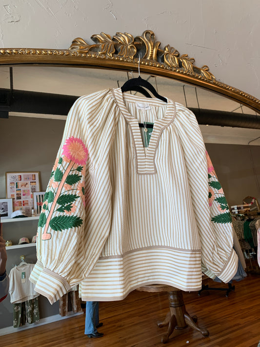 Embroidered Bloom Top