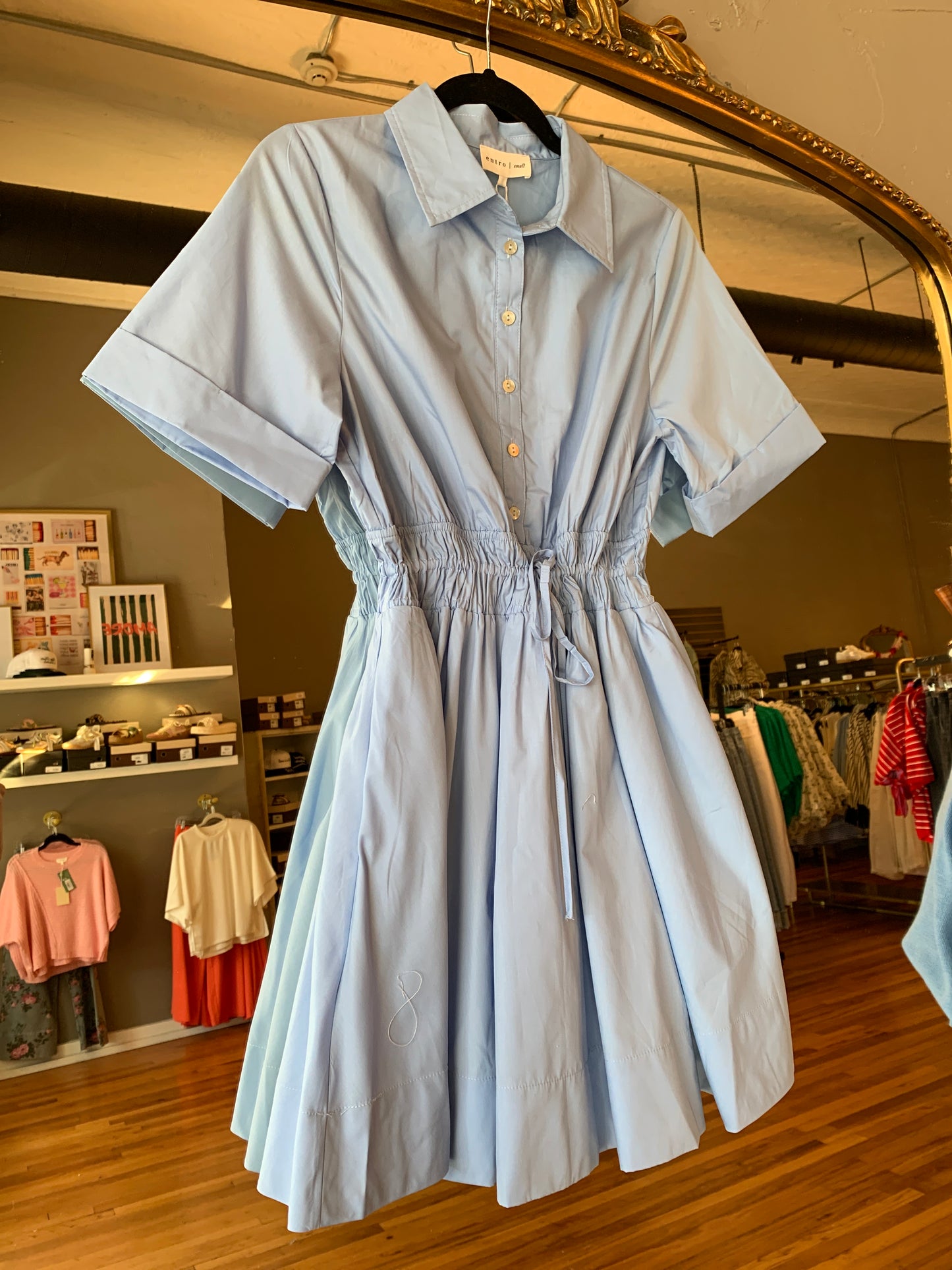 Champagne and Chambray Dress