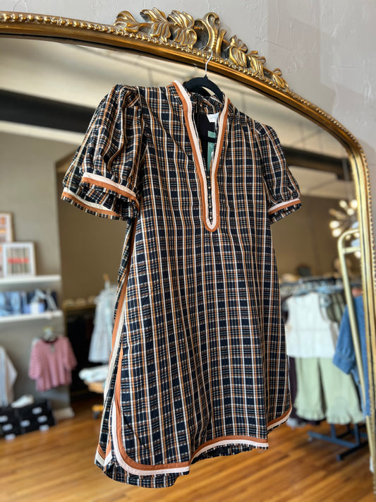 Golden Hour Plaid Dress