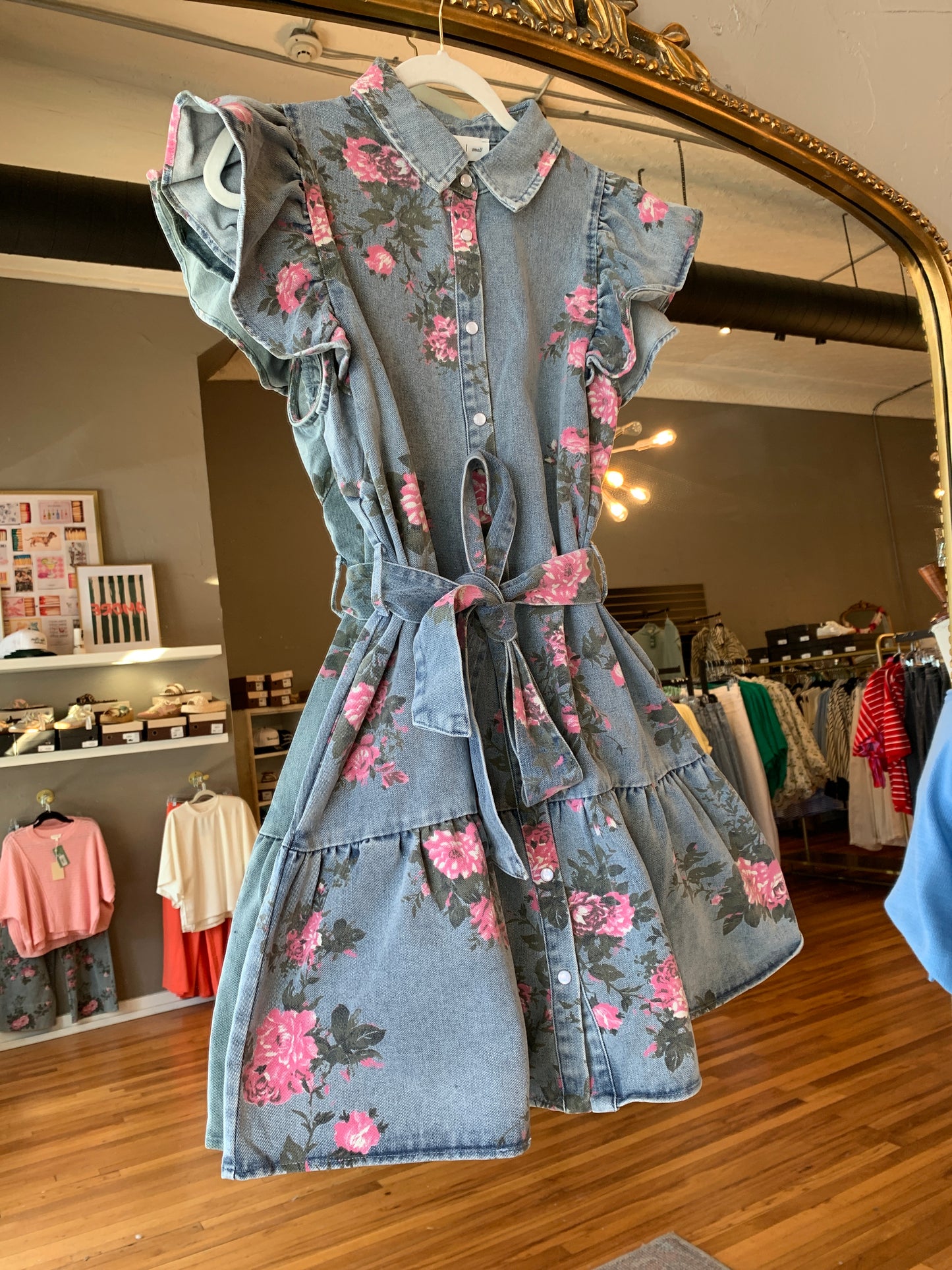 Denim Rose Dress