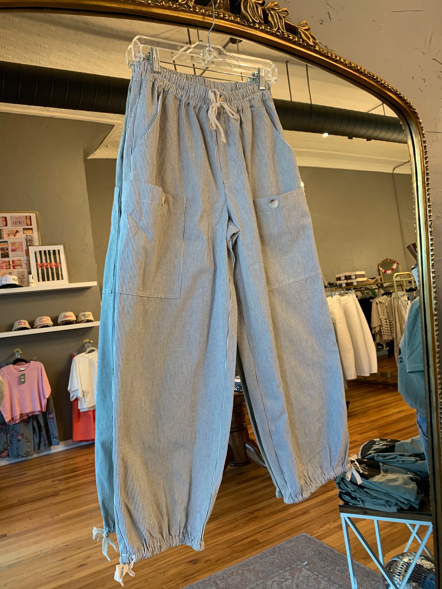 Striped Cargo Pants