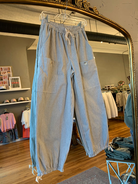 Striped Cargo Pants