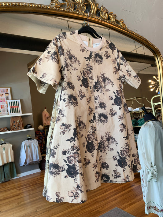 Vintage Floral Tee Dress