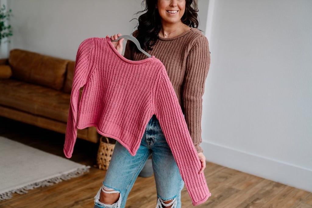 Back Tie Sweater