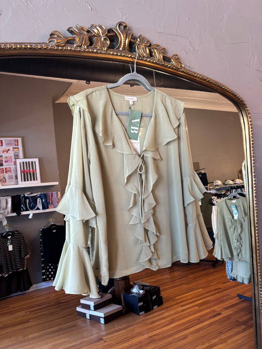 Ruffled Poet Blouse