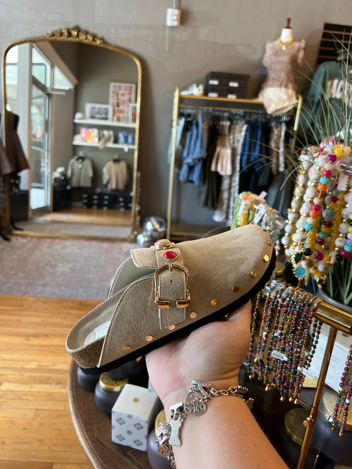 Beige ShuShop Clog