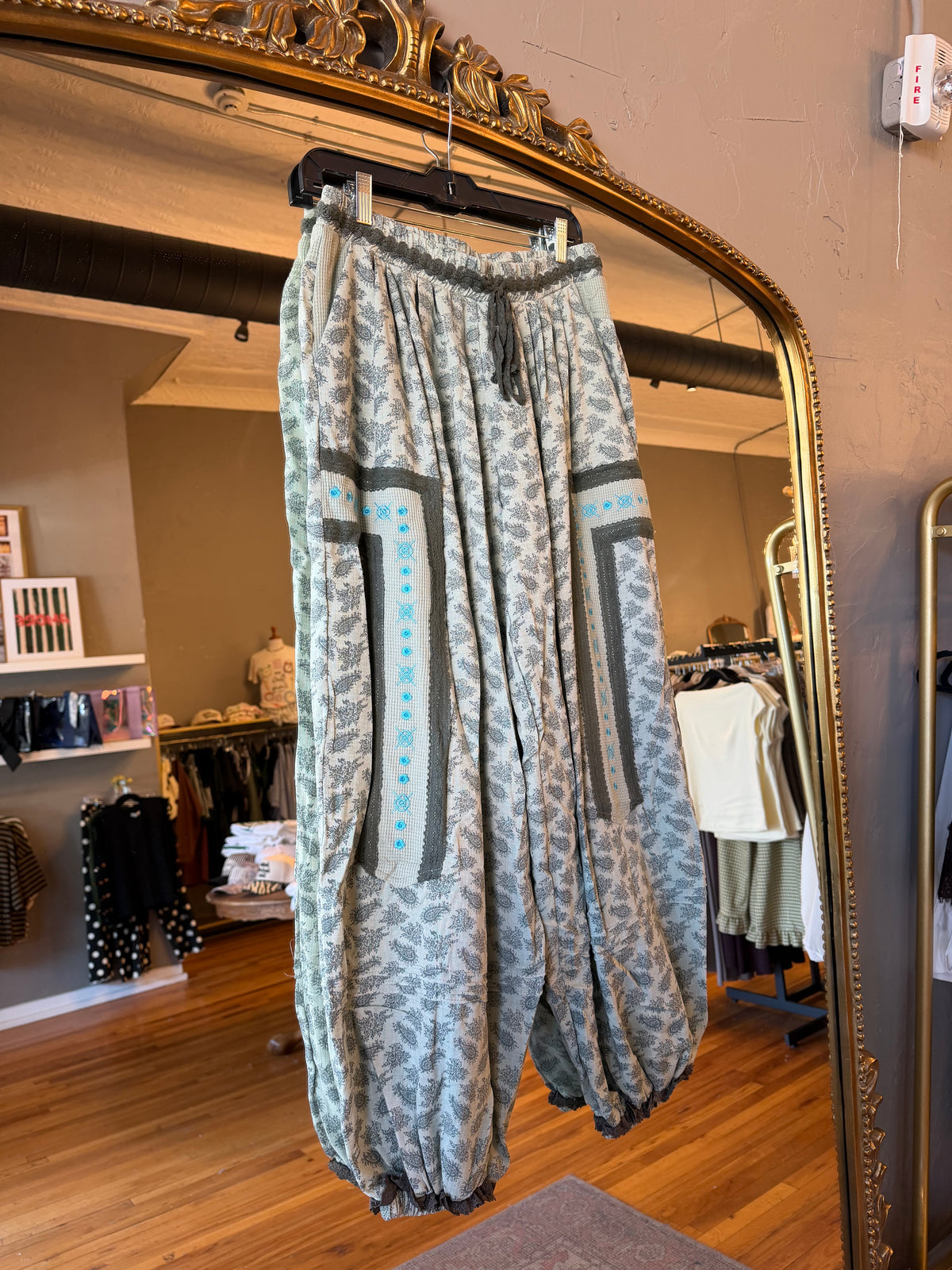 Paisley Matcha Pants