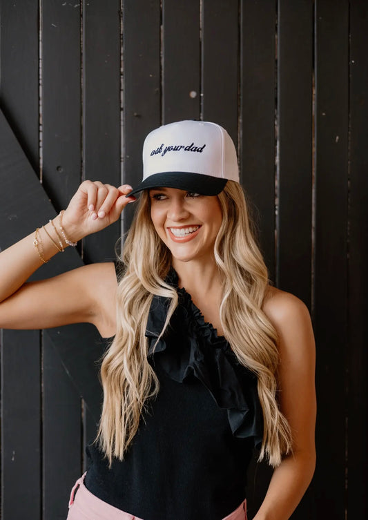Ask Your Dad Trucker Hat