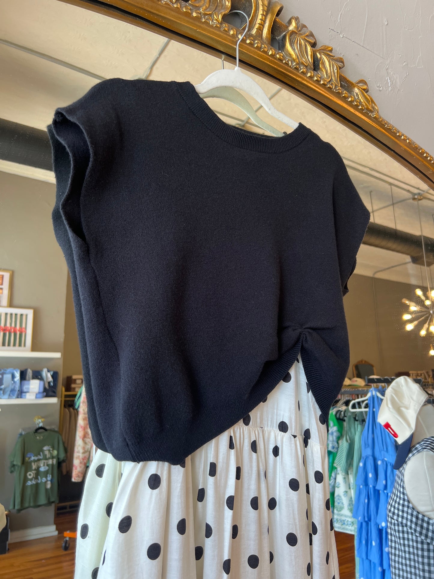 Black Dot Layer Dress