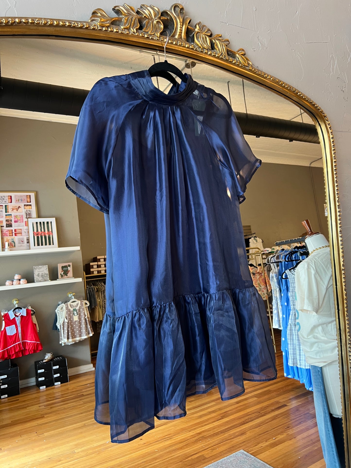 Guest In Blue Dress
