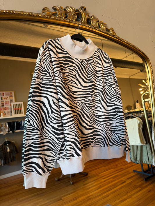Zebra Mockneck