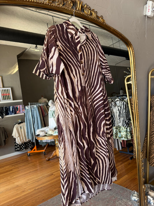 Mocha Zebra Midi