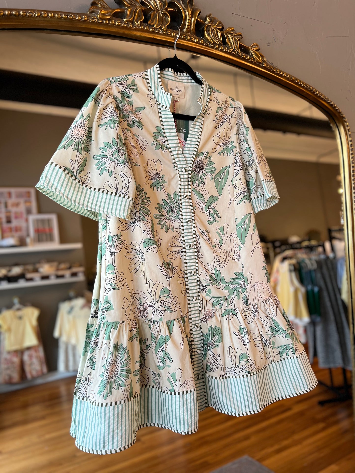Sage Blossom Dress