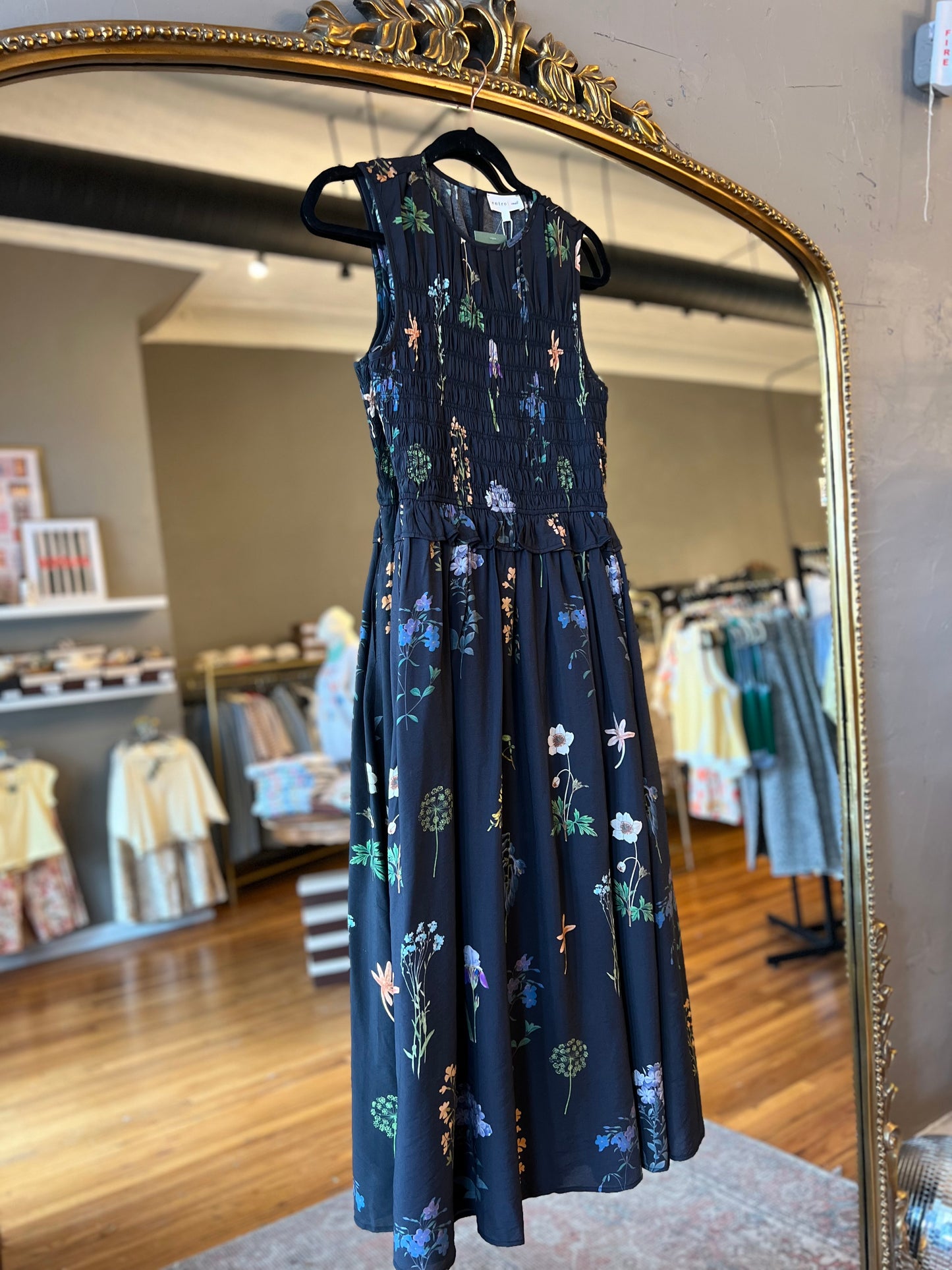 Black Blossoms Dress