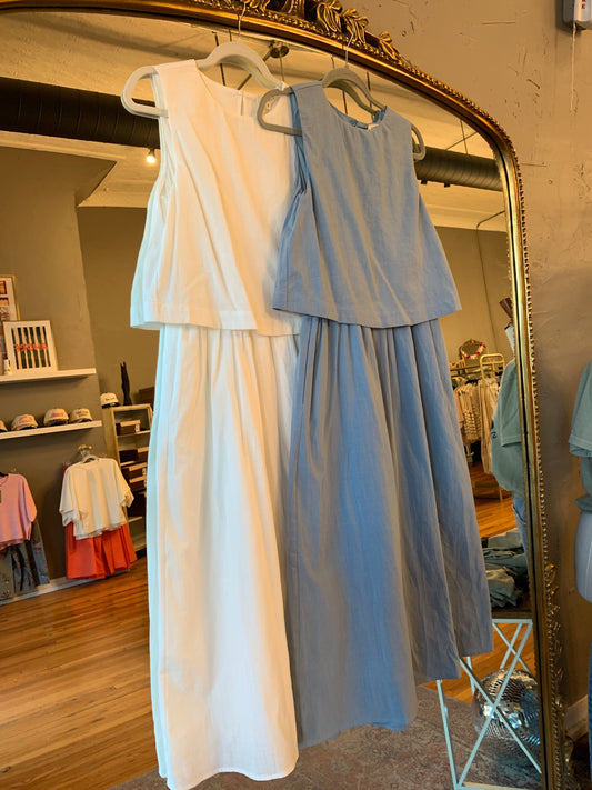 Cotton Tank Midi Dress