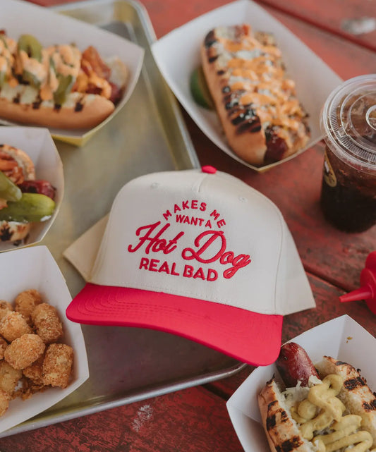 Hot Dog Embroidered Trucker