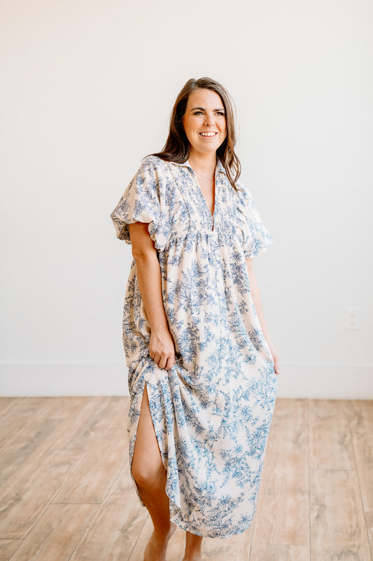 Blue Village Maxi Dress