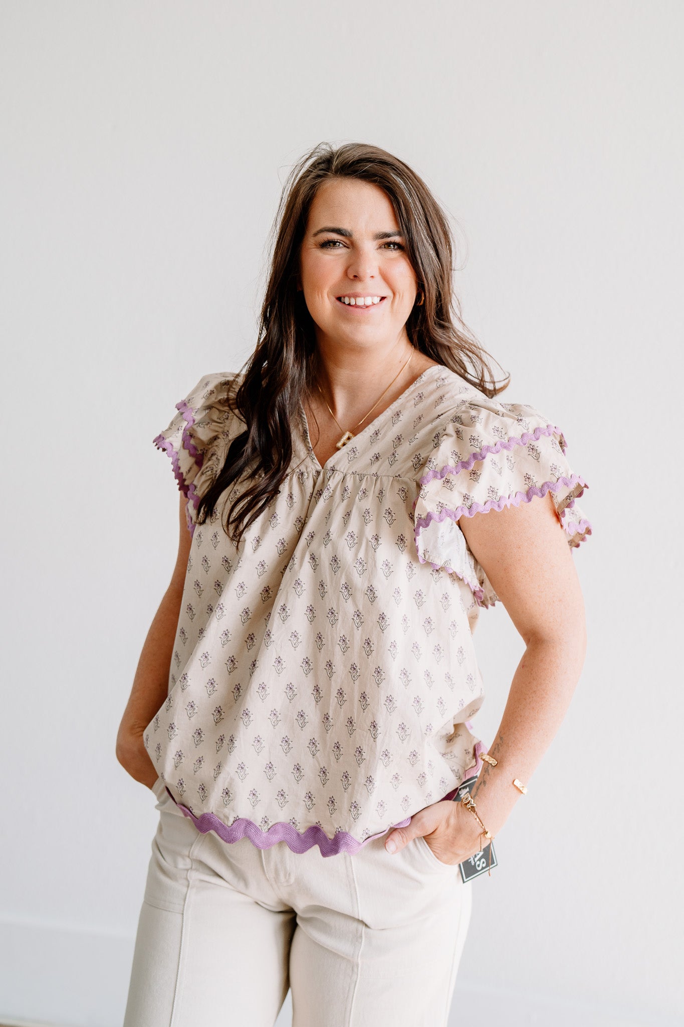 Lavender Bloom Top