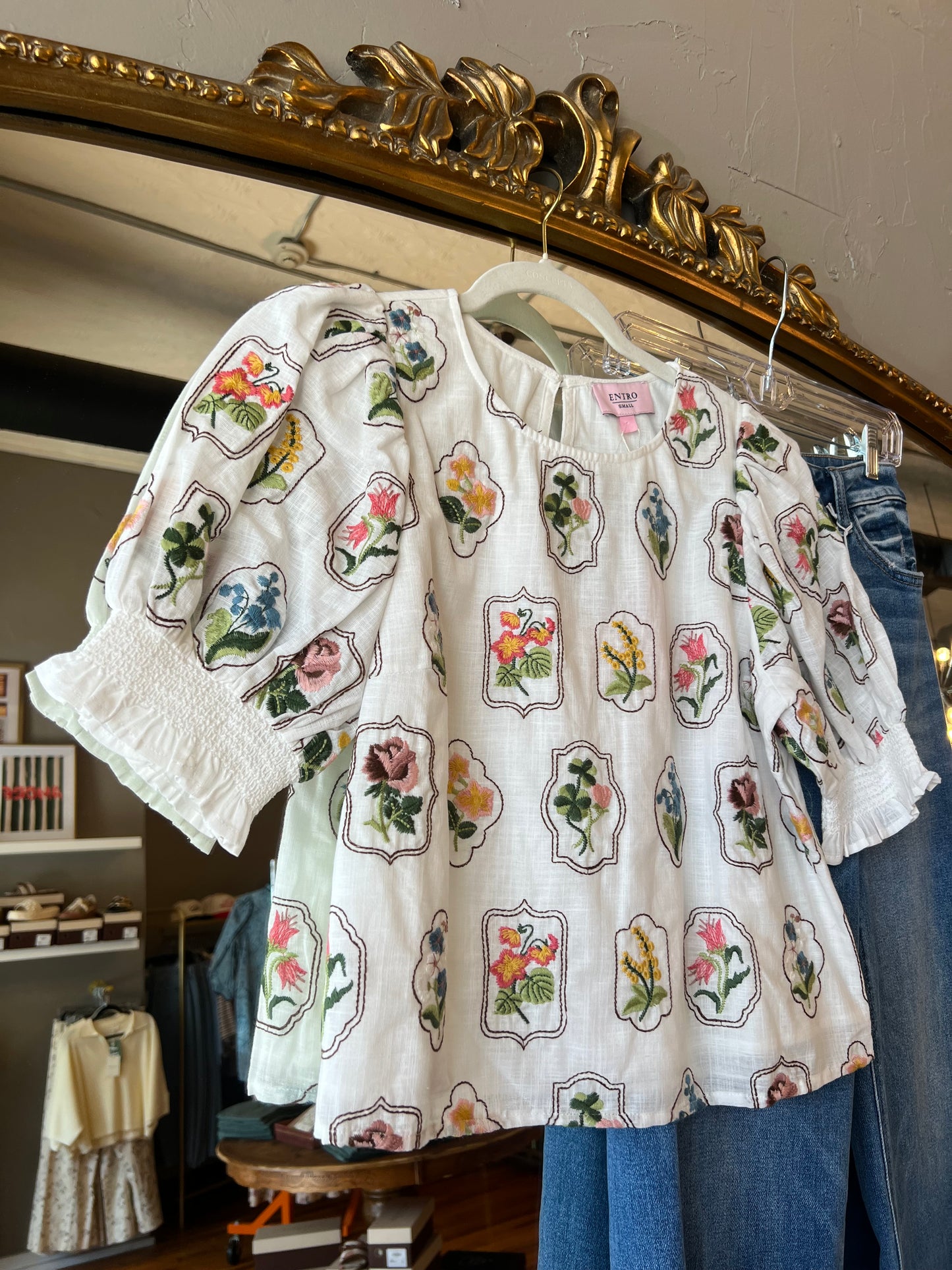 Embroidered Blossom Top