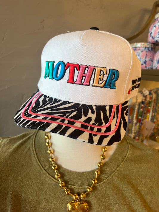 Mother Trucker Zebra Hat