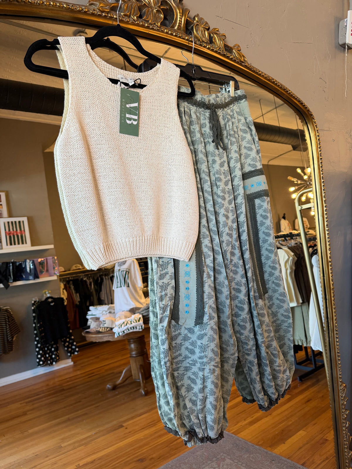 Paisley Matcha Pants