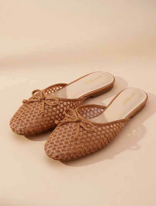 Mocha Woven Flats