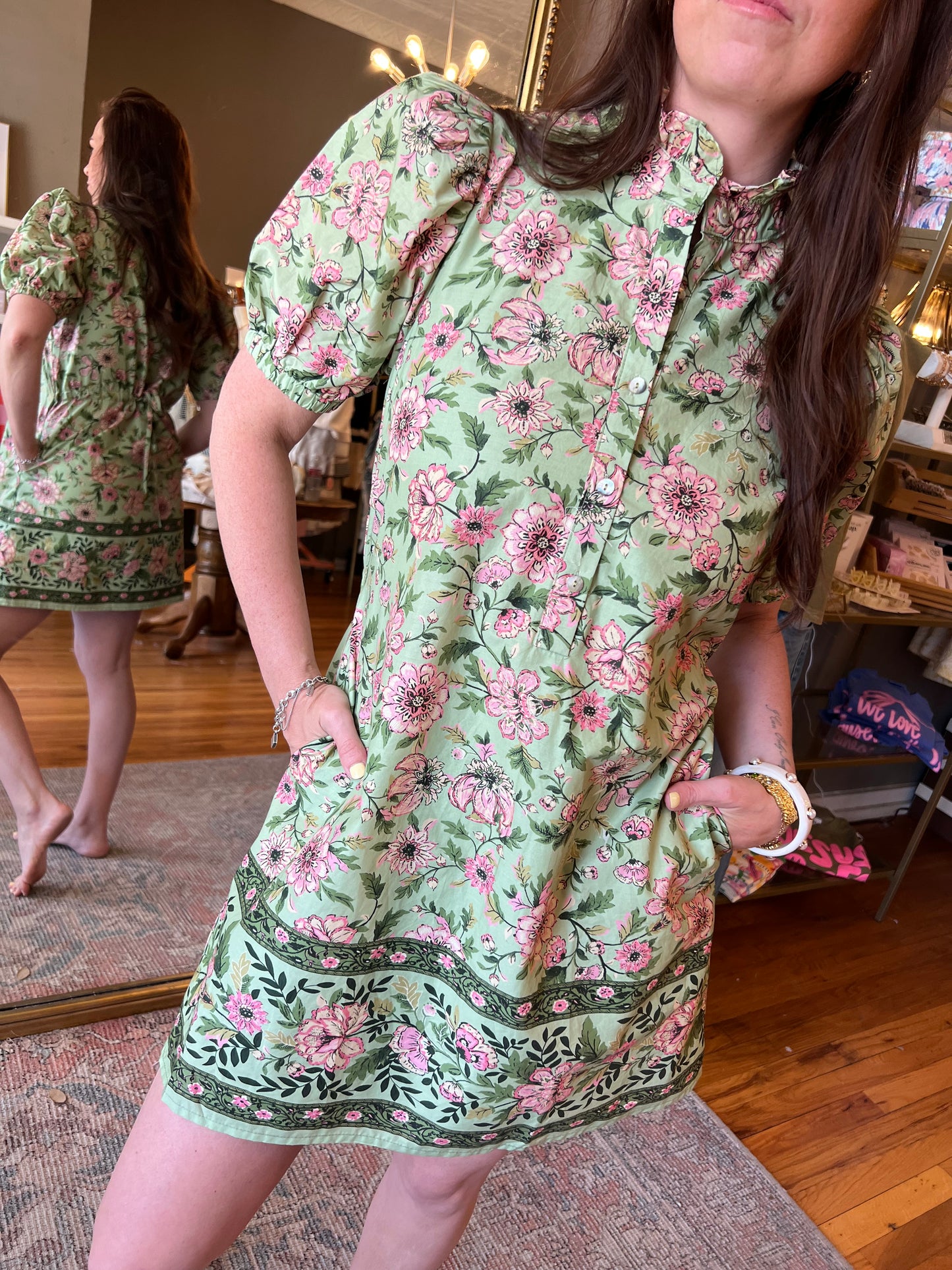 Matcha In The Garden Dress