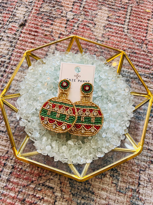 Beaded Ornament Earring