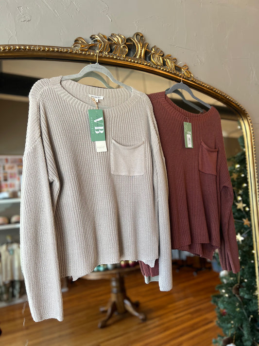 Drop Pocket Sweater