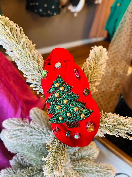 Red Tree Headband