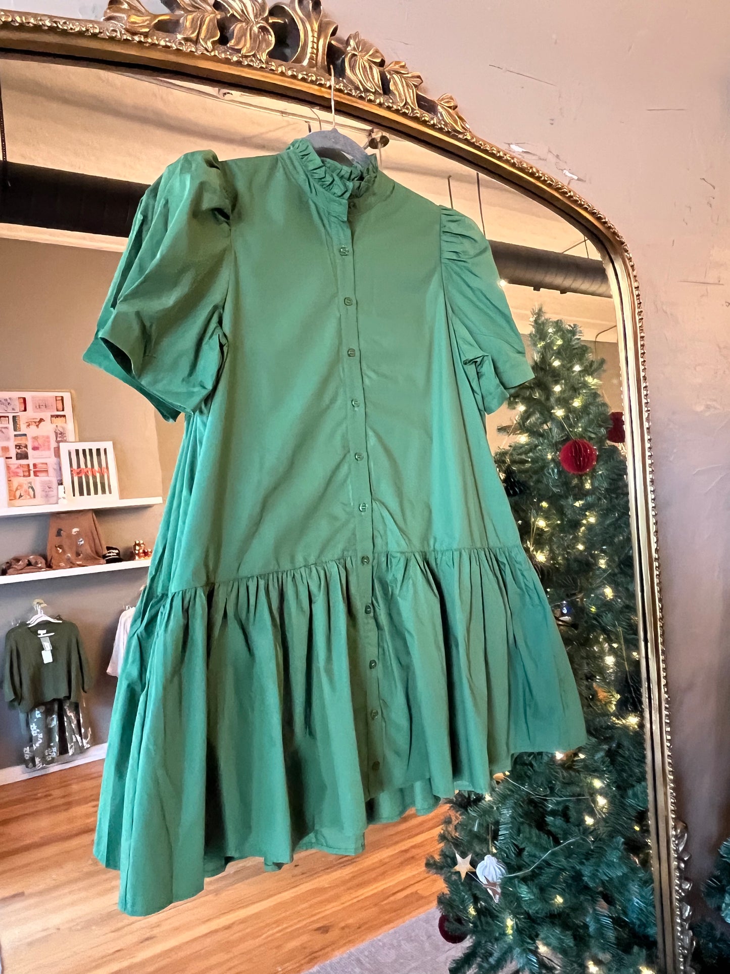 Forest Drop Waist Dress