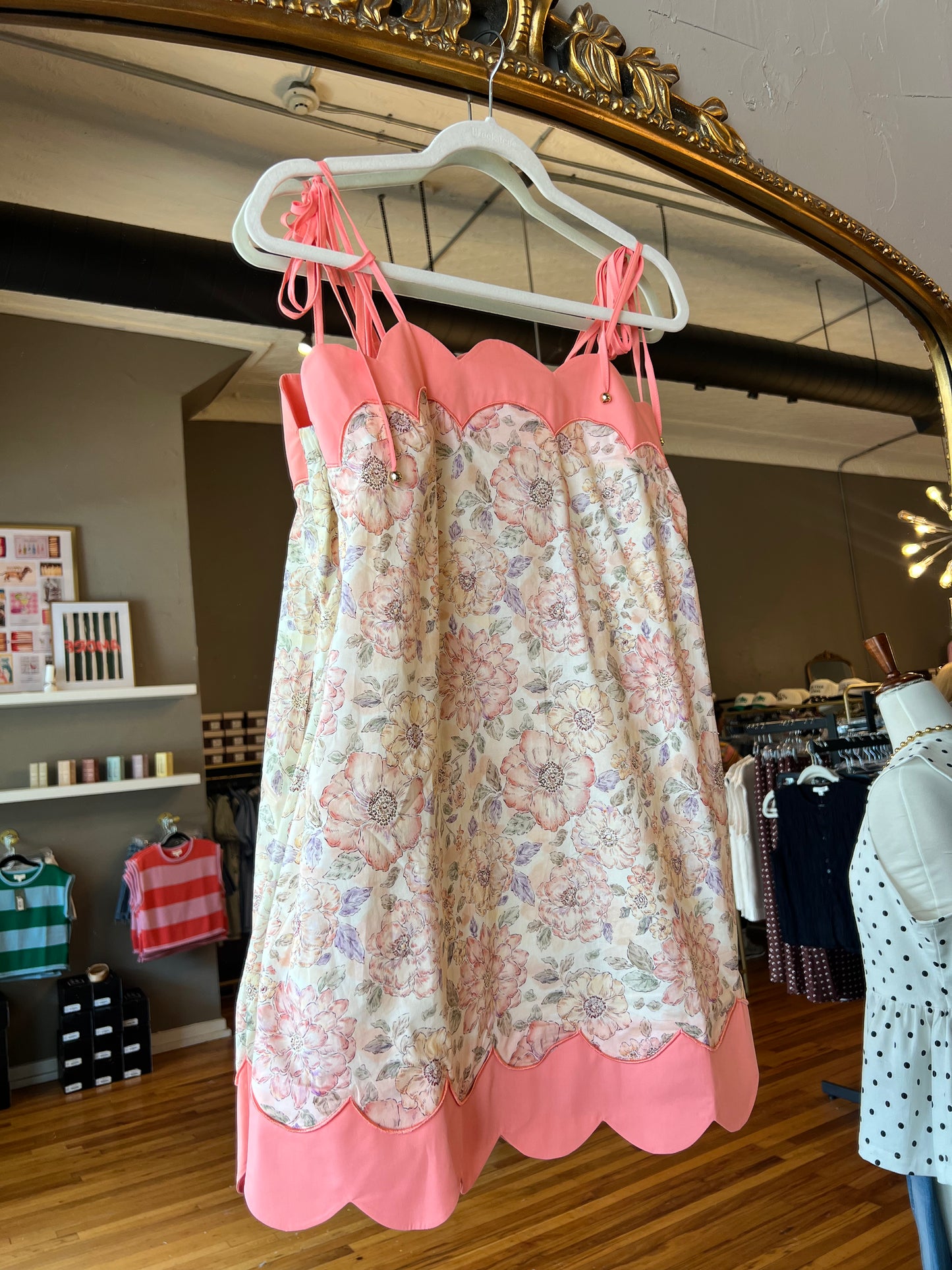 Peachy Scallop Dress