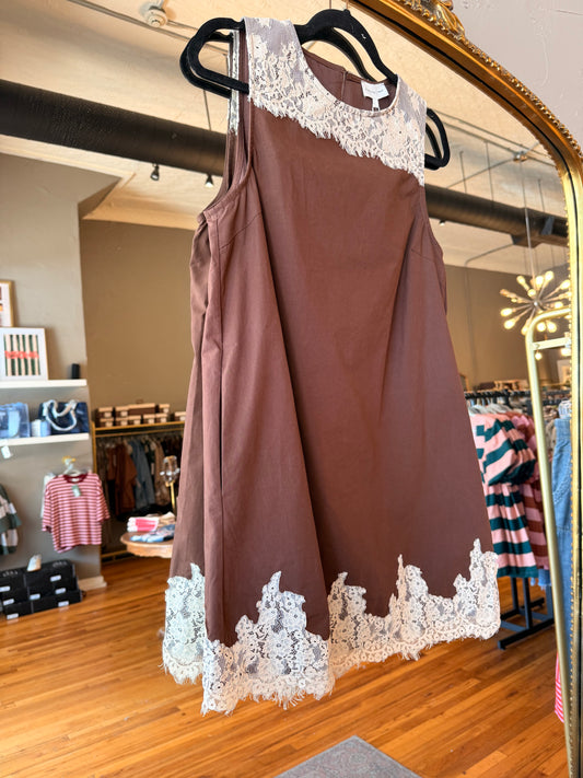 Mocha Lace Dress