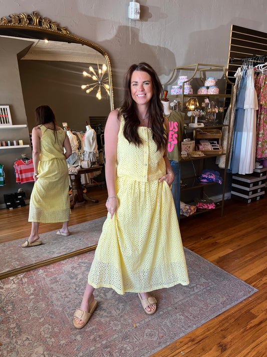 Lemon Eyelet SET