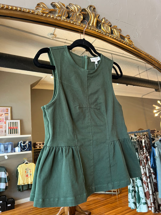 Forest Peplum Top