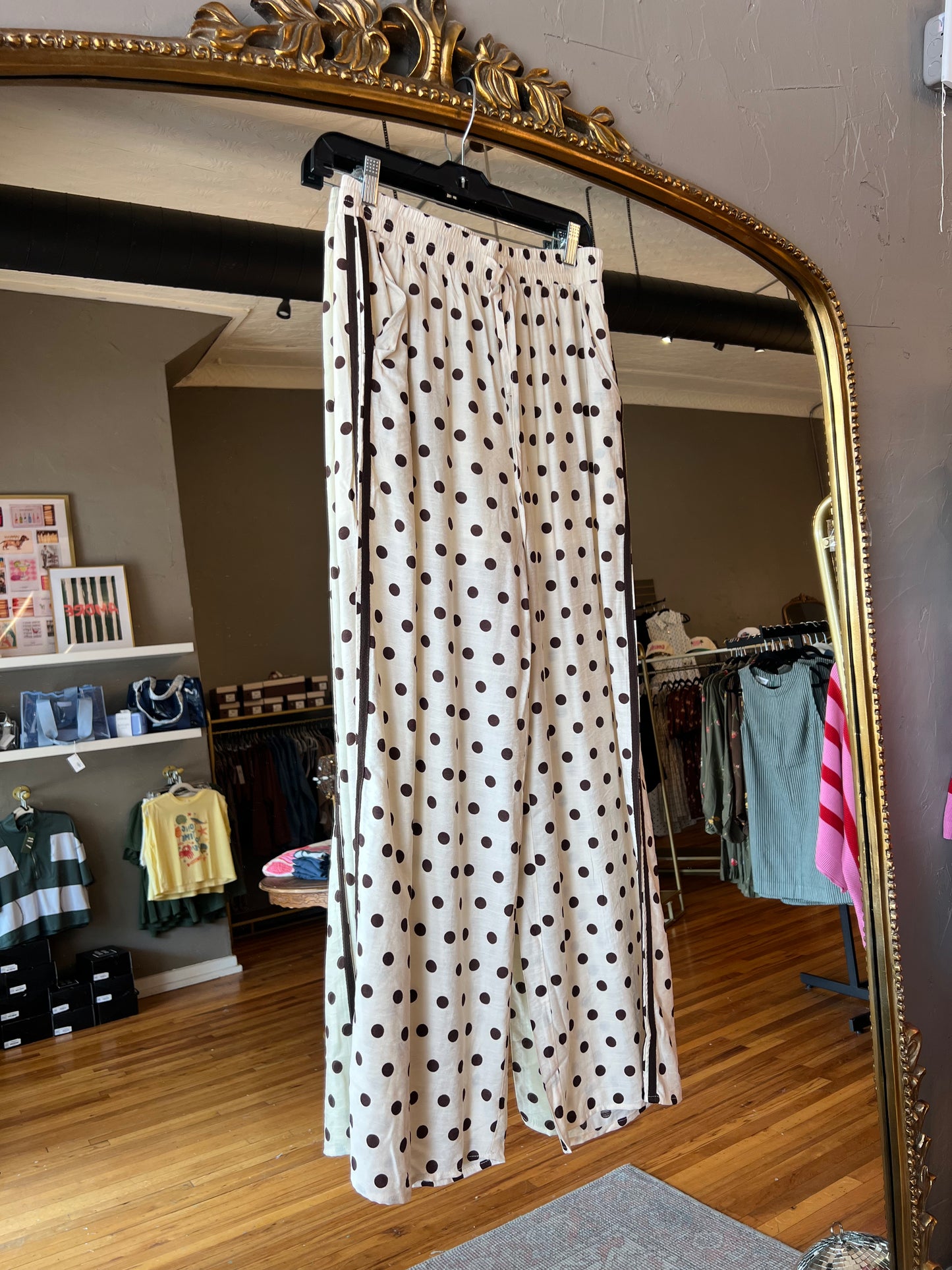 Dotty Track Stripe Pant