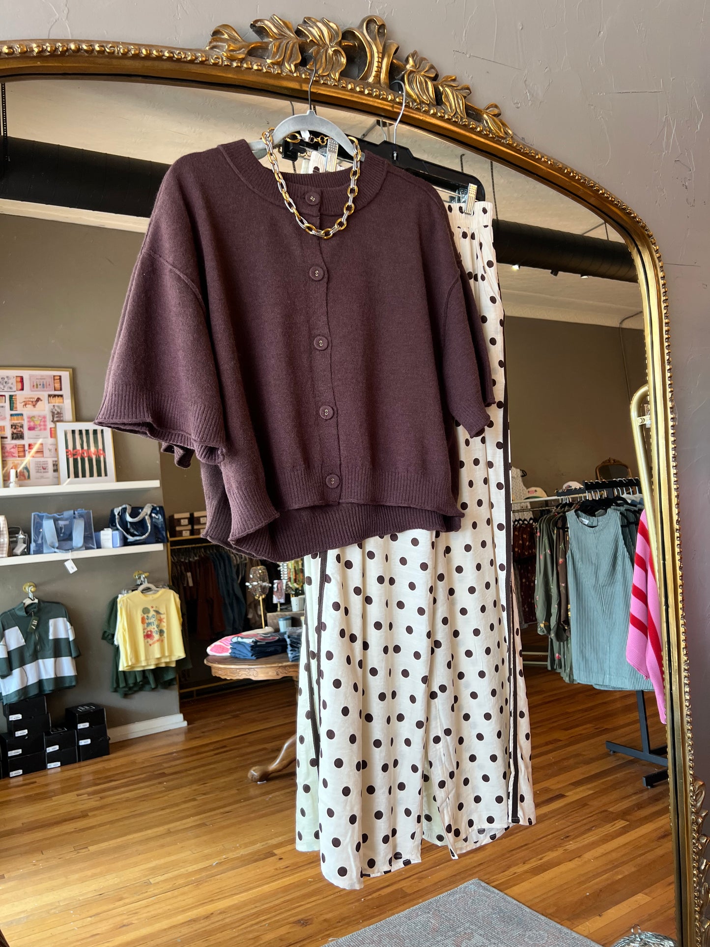 Dotty Track Stripe Pant