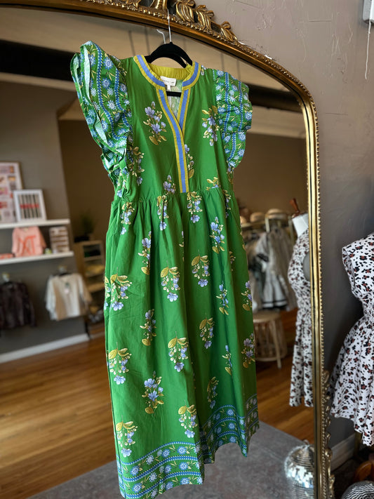 Vineyard Bound Green Dress