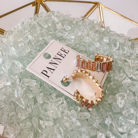 Pastel Baguette Hoop