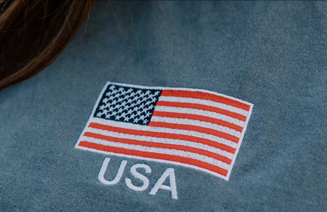 USA Embroidered Muscle Tank