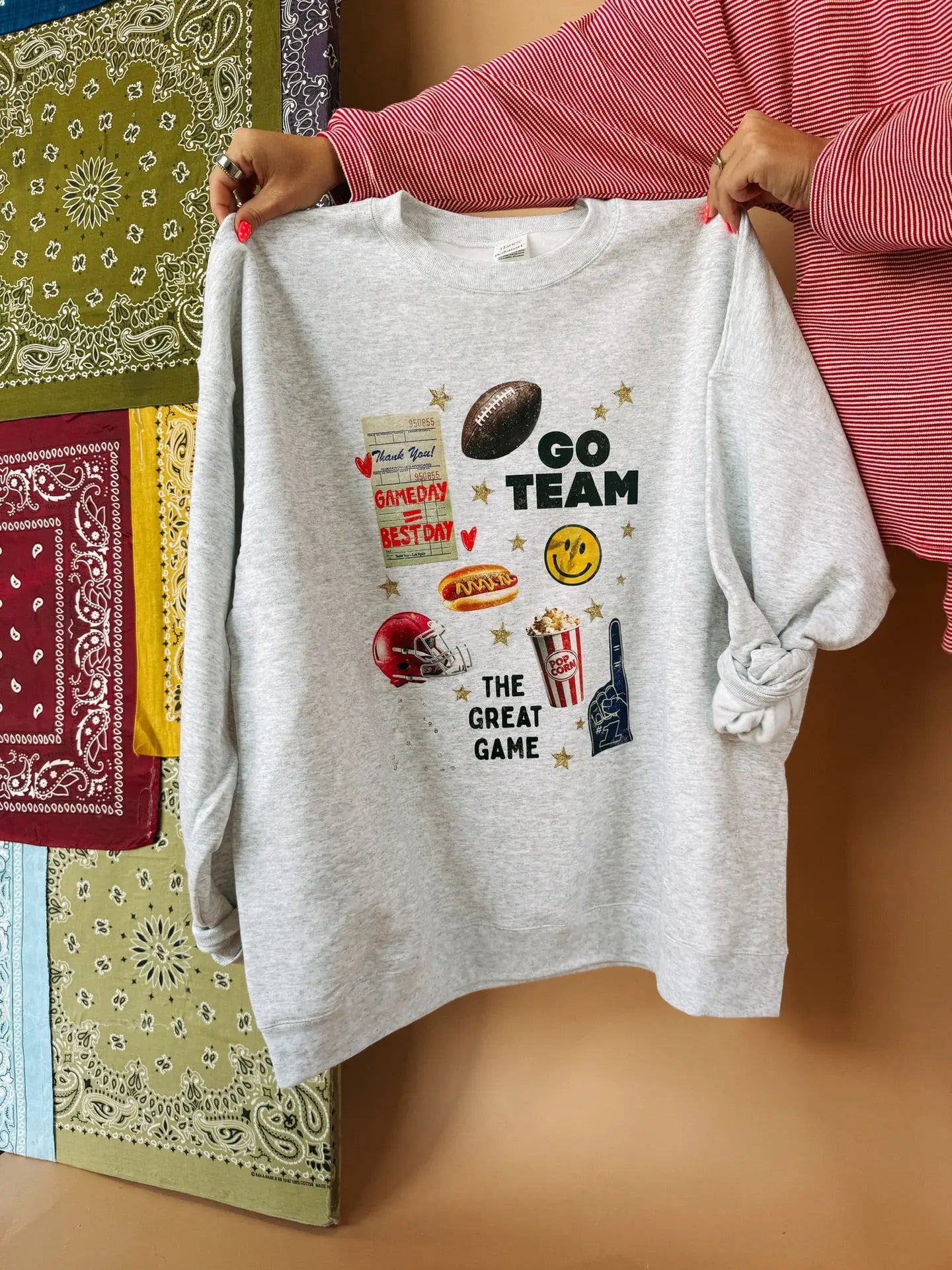 Football Collage Sweatshirt (ETTA+EAST)