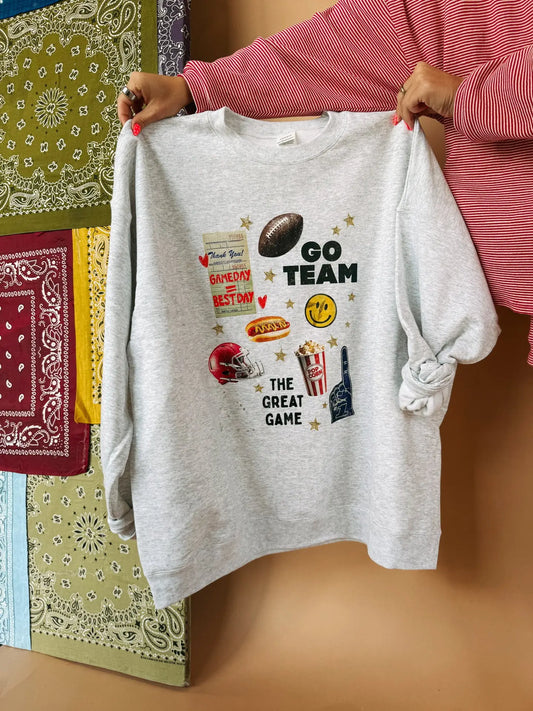 Football Collage Sweatshirt (ETTA+EAST)