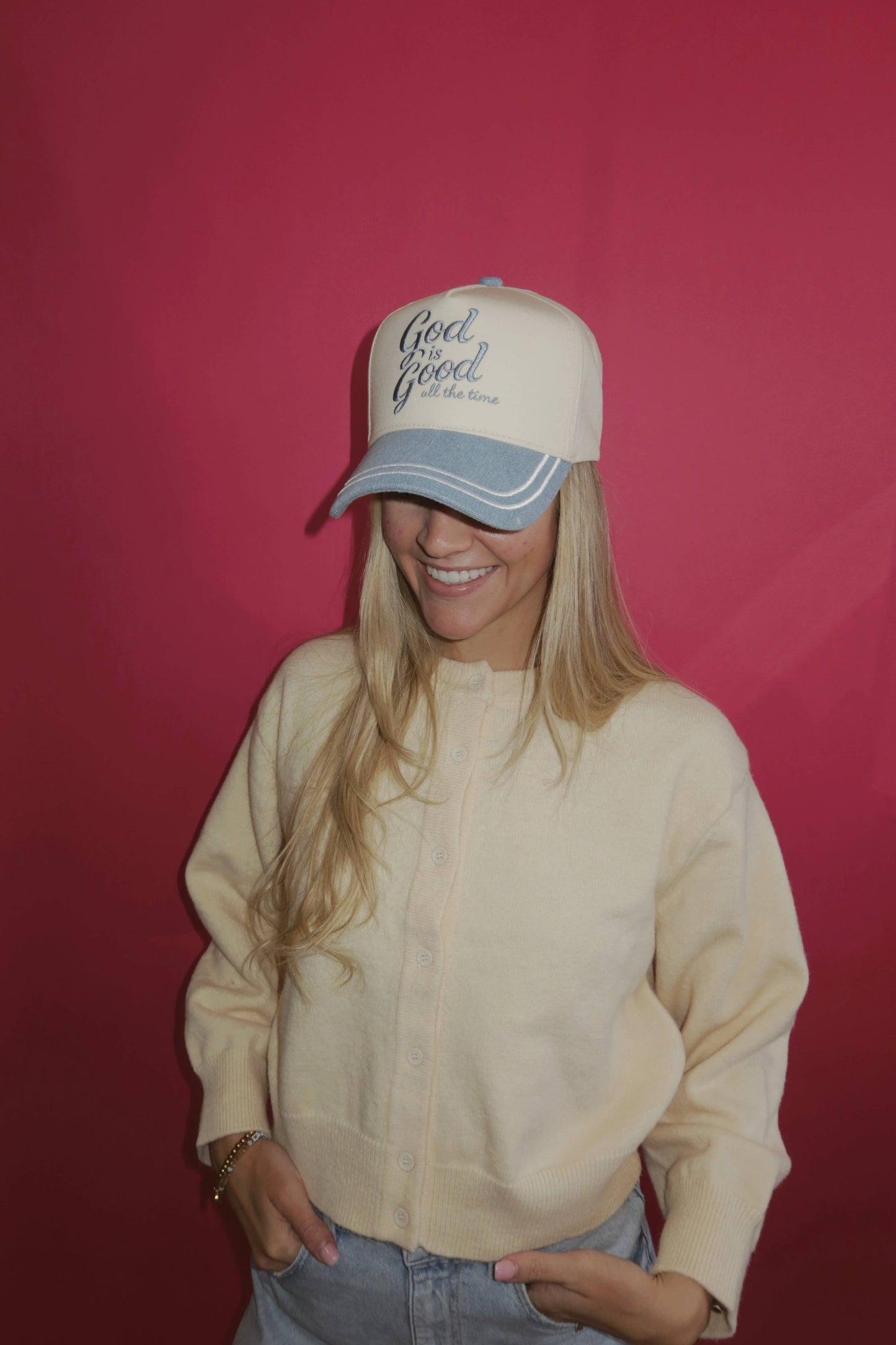 God is GOOD Denim Hat