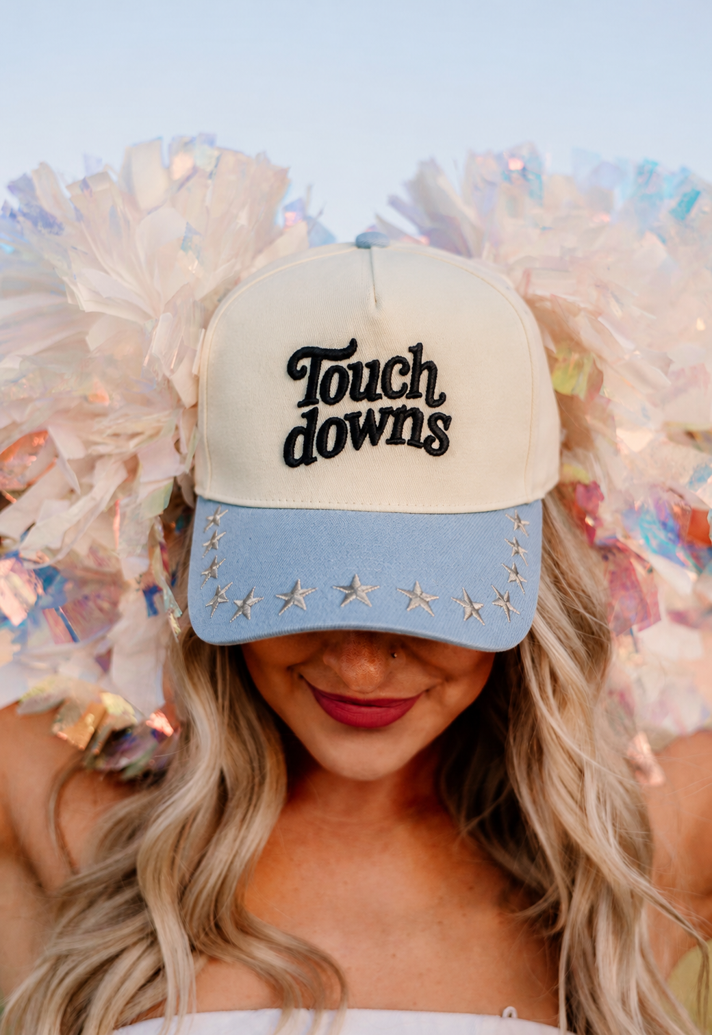 Touchdowns Denim Stars Trucker Hat