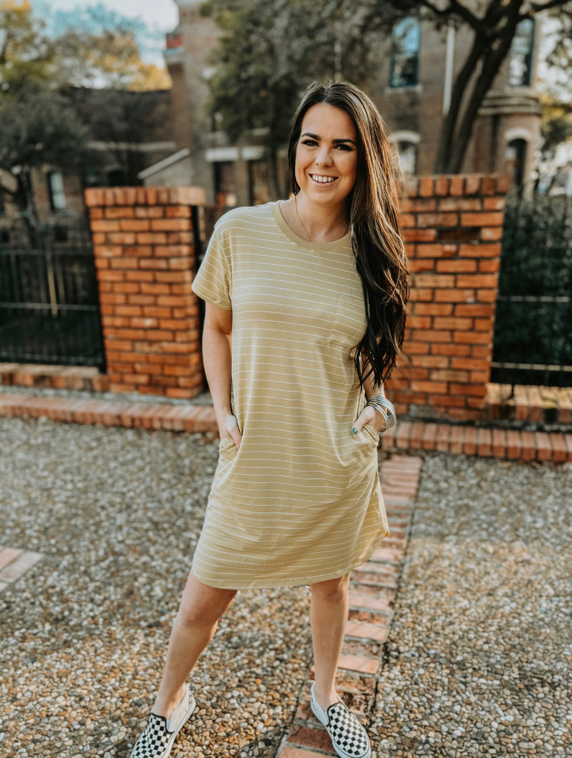 Honey Striped Mini Dress
