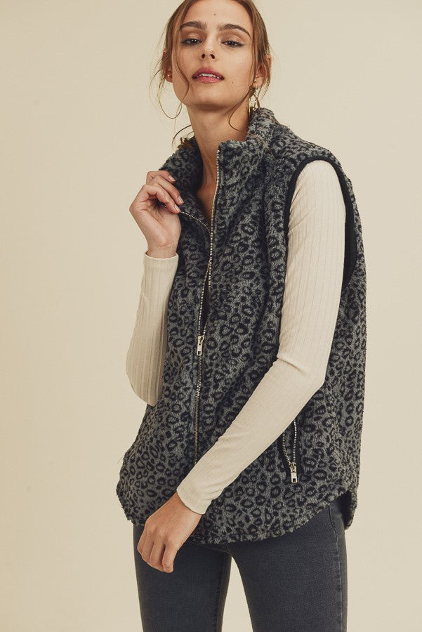 Leopard vest