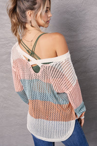 Bold Stripe Summer Sweater