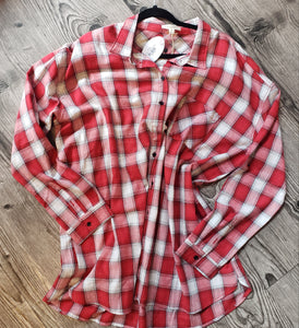 Ruby Plaid Shirt- Plus