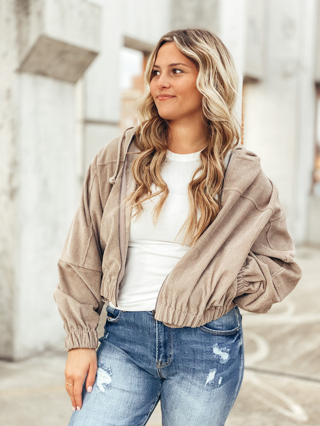 Light Mocha Cordy Jacket