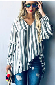 STRIPE LACE TRIM